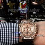 Perfect Replica Audemars Piguet Royal Oak Rose Gold Chronograph Watches New Style